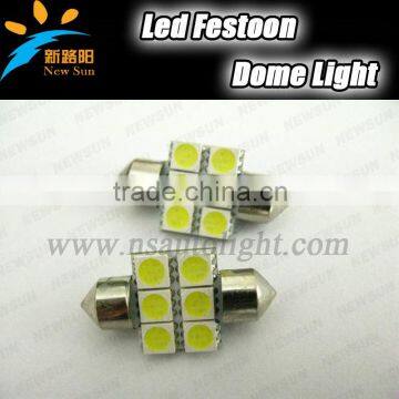 5SMD 5050 31MM car festoon dome lights 12-14V DC universal car interior lamps/ car reading lights