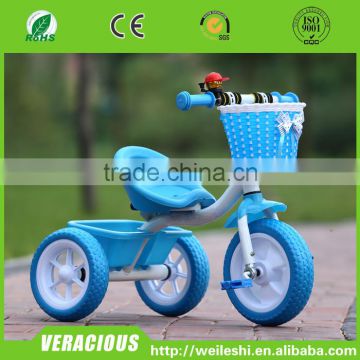 3 wheels baby tricycle manual ride on car/China Bicycle Factory