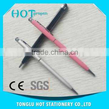 2016 wholesale popular sale advertising metal stylus pen
