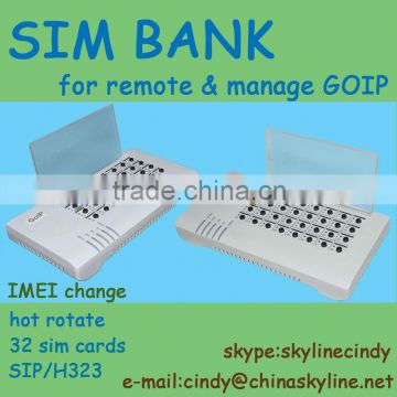 sip account/imei change/sim bank 32 sim card
