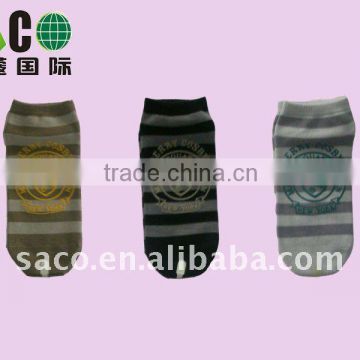 stripe and logo print children socks