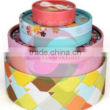 Cylindrical Round Cardboard jewelry gift boxes