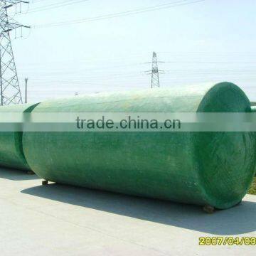 Glass fiber reinforced plastic septic tank for sewage treatment