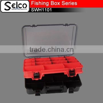 SWH1101 39*28*12.5cm High quality colorful plastic fishing tackle box