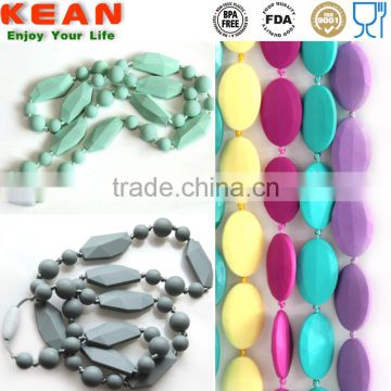 silicone teething jewelry Use color colors for you choice Necklaces Silicone Bead teething