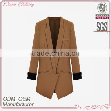 ladies fashion jacket with tailored collar