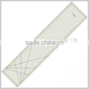 Kearing manufacture 45*10cm transplant rigid plastic quiting ruler for fashion design#KPR4510