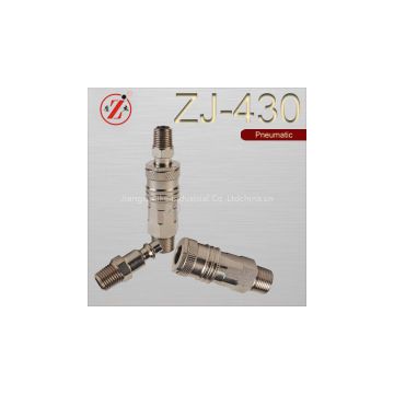 ZJ-430 carbon steel ISO6150B standard pneumatic quick disconnects coupler