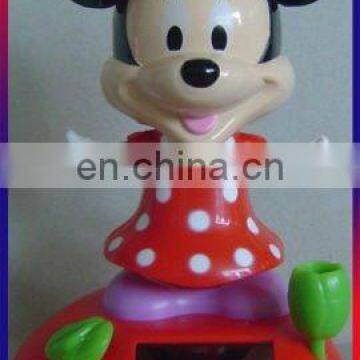 Mickey MOUSE MINNIE FLIP FLAP SOLAR POWERED SWING TOY