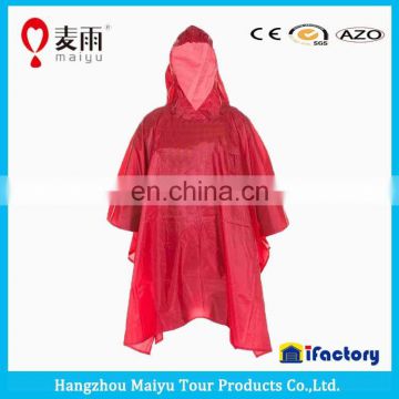 Maiyu promotional taransparent disposable rain poncho