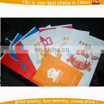 2016 YBJ popular custom-made eco-friend take away fast food paper bag