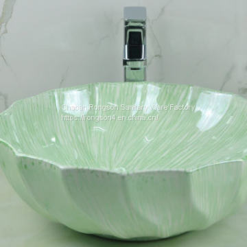 Wonderful Art Green  Basin Factory in Bathroom Sinks