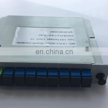 1260-1650nm FTTH CATV SC UPC Cassette Type 1:16 Passive Fiber Optic 16 Way PLC Splitter