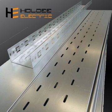 Pre Galvanized Perforated Cable Tray Slotted Cable Tray With Holes