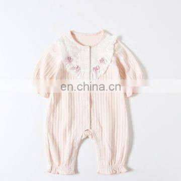 RTS plain color Baby girl Knitted Romper soft and comfortable wholesale price jumpsuit