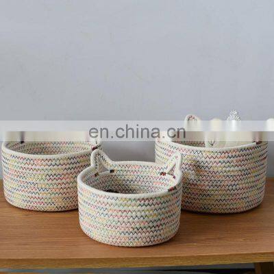 Best Seller Favourable Price Modern Toy Fruit Cotton Eco Friendly Woven Storage Basket