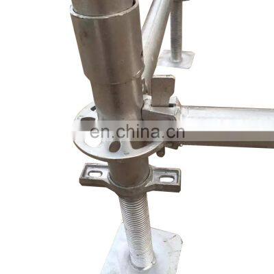 Hot Dip Galvanized Steel Ring Lock Heavy Duty Scafolding Construction Steel Ringlock System For Sale