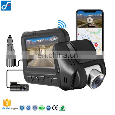New Full HD 1440P WIFI Car Dash Cam Video Camera Front And Rear With 170 Degree Night Vision Car Black Box