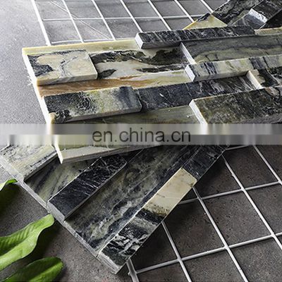decorative exterior wall culture stone marble cladding slate covering classic wall tiles finish in black spanish