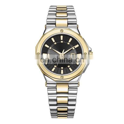 Wholesale ODM Ultra Thin Gold Watch Real Screw Bezel Water Resistant Dress Luxury Ladies Watch