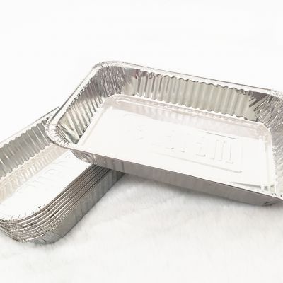 Aluminum Pans Wholesale Aluminum Tray Disposable Aluminium Foil Food Container with Plastic Lids