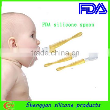 Hot sale! High quality FDA Soft silicone spoon/flexible silicone spoon
