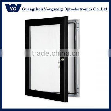 Aluminum Enclosed Frames Swing-Open Poster Display Cases