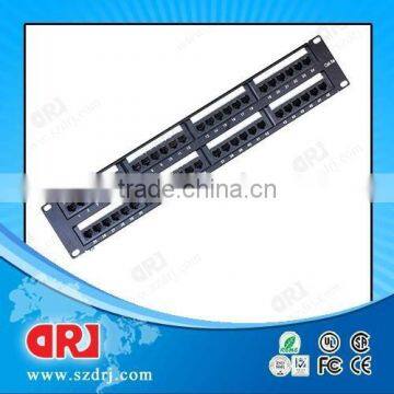 china supplier 2U cat5e UTP RJ45 48 ports patch panel