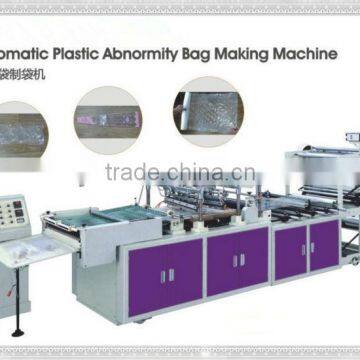 Abnormity plastic bag triangule bag making machine made in XinKe machine(XKYX-1050)