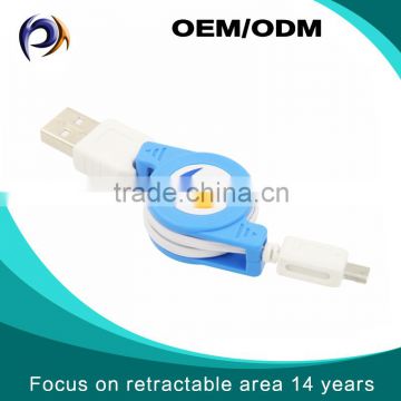 Retractable 0.8m Micro USB cable hot sales for phone using