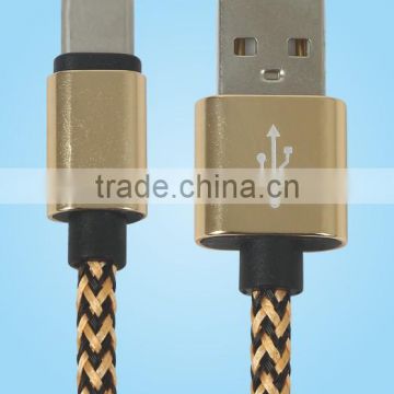 Braided USB Micro Cable Bulk for Samsung Huawei