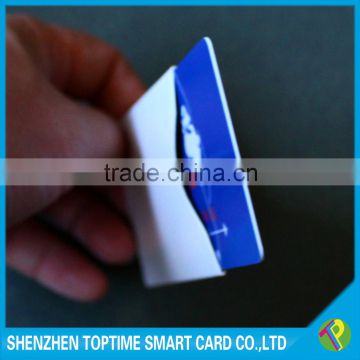 silver foil printing data information protection shield rfid card sleeve