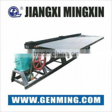 High capacity of 15 to 108 tons per day ore dressing shaking table