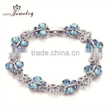 fashion thin chain 925 silver zircon bracelets pure silver bracelet