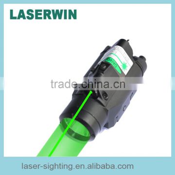 Military Tactical Pistol Green Beam Laser Sight Picatinny Rail for Gun