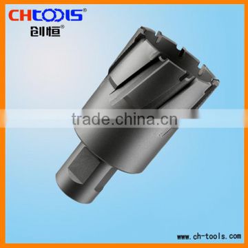 Carbide tipped annular drill bit with P type shank