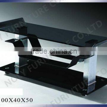 curve bent glass cabinet curve design 3-shelf TV stand