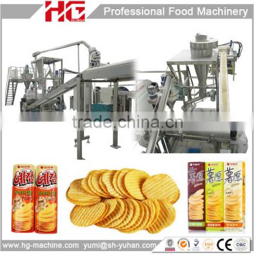 HG baking type corrugated potato chips processing line