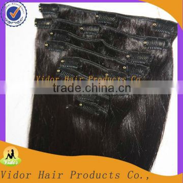 Fashion Wholesle Price Peruvian Virgin Remy Clip In Hair