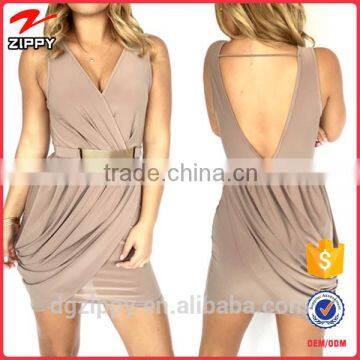 Customized Design Latest Simple Fashion Stylish One Piece Ladies Dress