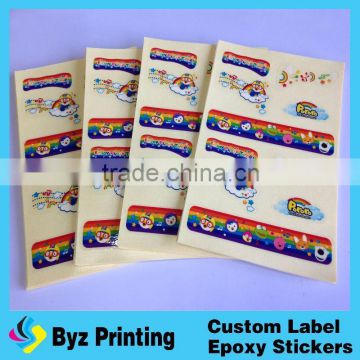 Matt lamination round clear adhesive sticker paper label