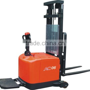 600kg 2-Stage 3000mm stepless control Counterbalanced Electric Pallet Stacker CDD06-970