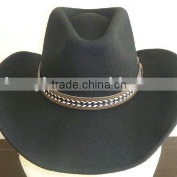 fashion 100% wool felt western cowboy hat