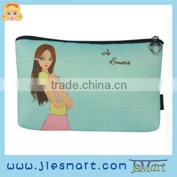 JSMART cosmetic bag digital printing custom design MOQ FREE