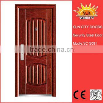 Wood door design China steel door low prices SC-S081