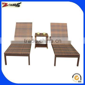 ZT-4001LT 2013 good quality rattan/wicker beach lounge chair