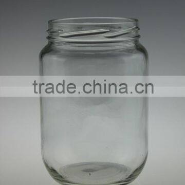 765ML LARGE WHOLESALE CLEAR GLASS JAR FOR FOOD