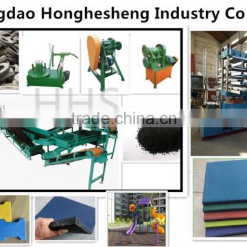 Rubber tile making machine for playground