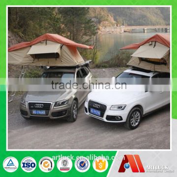 2 persons aluminum canvas hard shell car rooftop tent