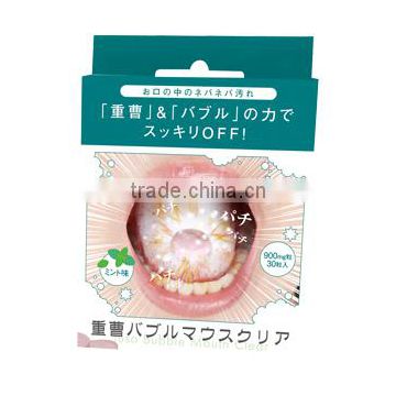 JUSO Baking Soda Bubble Mouth Clear Mouth Cleaner Tablet Japan Made